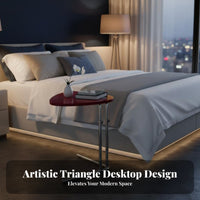 Height-Adjustable C-Table Light Luxury aesthetic Nightstand Modern Minimalist