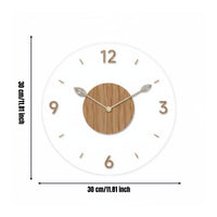 Levitating Number Wall Clock Non-Ticking Transparent Acrylic Clock Easy to Watch for Bedroom, Office