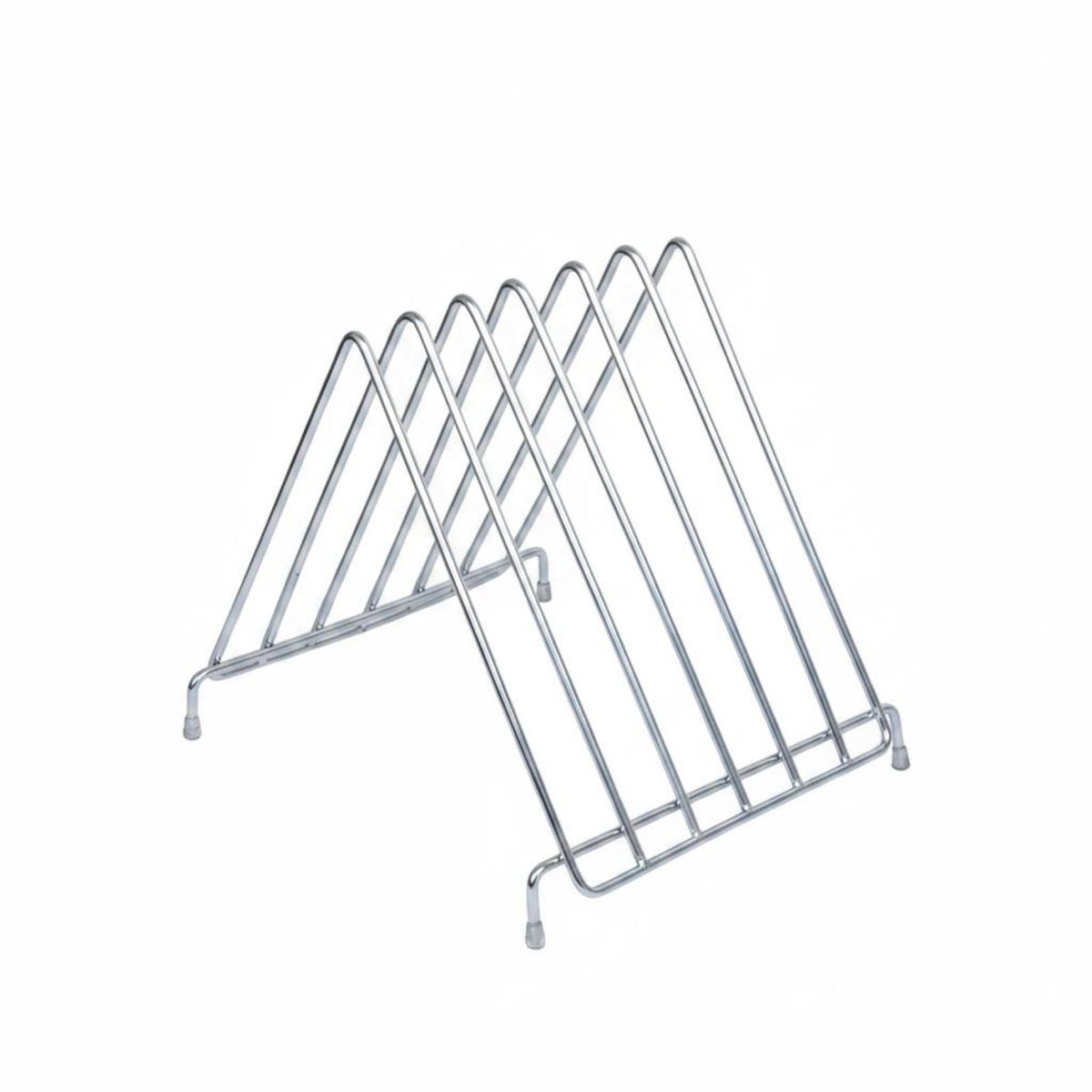 6 Slot Chopping Board Stand Rust-Resistant Stainless Steel Board Rack Sturdy