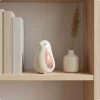 Ceramic Bird Figurine Cute Cartoon Bird Ornament Compact Decor