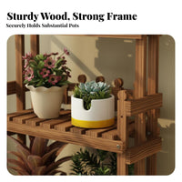 Multi-Tier plant Ladder Freestanding Plant Stand Space-Saving for Living Room