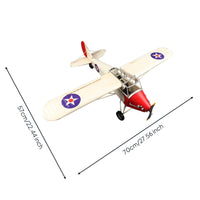 Propeller Airplane Model Collectible Metal Airplane Model Rustic Plane Ornament for Office