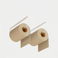 Cabinet and Drawer Wall Mounted Holder for Hanging Kitchen Paper Roll Under Towel No Drill for Home Cook