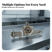 Triangular Flange Heating Tube SUS304 Stainless Steel for Food Warmers