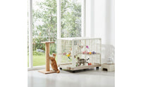 Spacious Interior Multi-Level Feline Enclosure Sturdy Construction Resin Feline Condo With Wheels Stackable Pet Crate Rust-Proof for Indoor