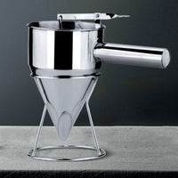 Stainless Steel Cone Batter Funnel with Stand for Takoyaki