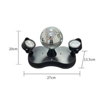 Party Light with Mirrored Ball Multi Color Disco Ball Light Colorful for Bar