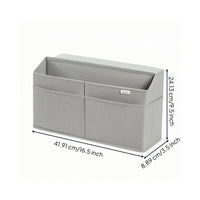 Hanging Storage Bag with Pockets Reinforced Bedside Organizer Long-Lasting