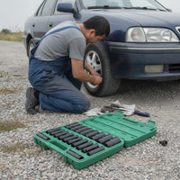 Hex Socket Wrench Tool Kit Manual Tool Kit with Case Rust-Resistant Hand Tools Sturdy for DIYers