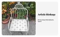 Foldable Chair-Shaped Plant Display space-saving Size Dollhouse Furnishing for children