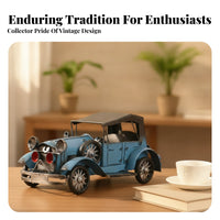 Vintage Iron Car Ornament Painted Finish for Coffee Table