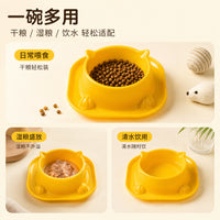宠物碗猫碗狗碗塑料喂食碗猫脸造型单碗家用猫咪食盆狗狗水碗批发