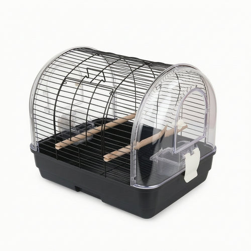 Bird Cage with Acrylic Shell Portable Bird Cage Comfortable Birdcage for Parrots