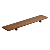 Solid Wood Monitor Riser with Wooden Feet Space-Saving Wooden Monitor Stand Ergonomic Desk Shelf Minimalist for Office Workers, Students, Workstation