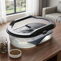Turtle Rearing Basin Raised Platform Pet Enclosure uncoveredTop