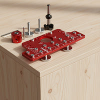 Aluminum Alloy Cabinet Hardware Jig Precision Woodworking Drilling Positioning Guide Long-Lasting Cabinet Handle Jig Heavy-Duty for Furniture Making