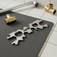Thickened Design Plumbing Wrench with Bubble Level Labor Saving Shower Head Spanner with Bubble Level Stainless Steel Multifunctional Shower Wrench Long-Lasting for Plumbers, DIY Enthusiasts, Home Repair