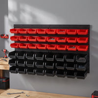Tool Organizer with Wall Panels Versatile Parts Bin Organizer Flexible