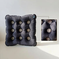 Cushion with Quilted Grid Soft Kitchen Chair Cushions Compact for Wheelchairs