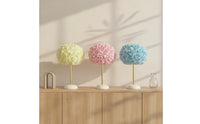 Decorative Rose Flower Table Lamp Ambient Lamp with Rose Lampshade Button-Switch Night Light Elegant for Bedroom, Nightstand, Reading Corner