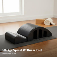 Ergonomic Curve Pilates Spine Corrector High-Density Foam Pilates Arc Barrel Long-Lasting Construction Back Stretching Arc Lightweight for Children, Home Gym