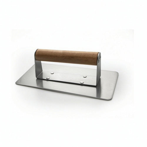 Burger Press Smooth Burger Press with Wooden Handle Even Cooking for Kitchen