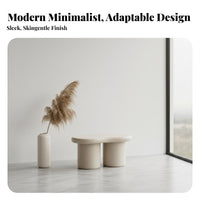CumulusShaped Pouf Cute Design Round Plush Ottoman Soft Texture for literary corner