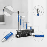 8 Pieces Hex Wrench Set with Stand Metric Hex Key Set with Rack Tool for Mechanics, DIY Enthusiasts, Furniture Assembly