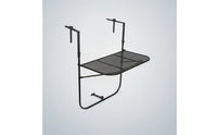 Hanging Table with Mesh Top Foldable Hanging Balcony Table Metal Furniture for Renters, Small Areas