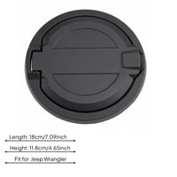 Jeep Wrangler Fuel Door Sturdy Construction Aluminum Fuel Filler Door Easy Installation Locking Gas Cap Cover