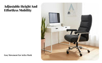 Curved-Frame-Frame Rotating Chair Height Adjustable Office Furniture effortlessRolling Casters Ergonomic Design