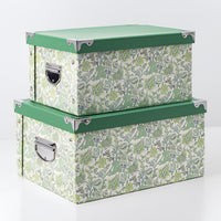 Foldable Paper Storage Box with Lid