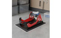 Front Wheel Chock Stand Iron Vehicle Accessory Self-Locking for Hauling Vehicle