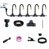 Misting Cooling System Adjustable Nozzle, Misting Cooling System Misting, Coolin #variant:5/8 inch, 5 meter set