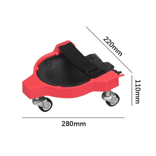 2 Pieces Wheeled Knee Pad Cushioned Pads Rolling Knee Pad for Construction Site