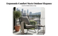 3 Pieces 3-Piece Balcony Bistro Set Highspine Design 3-Piece Wicker Seating Relaxing Comfort Includes Seat pads for pairs