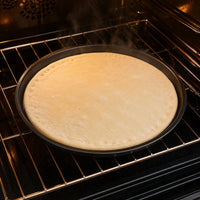 Perforated Pizza Pan Flat Base Cooking Tool Even Heating
