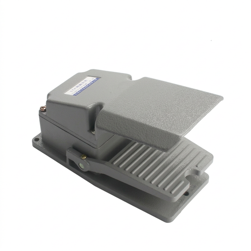 Heavy Duty Foot Pedal Switch, Aluminum Alloy Electric Reset, 380V 15A, Nonslip Industrial Foot Controller, Momentary Pedal Sw