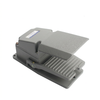 Heavy Duty Foot Pedal Switch, Aluminum Alloy Electric Reset, 380V 15A, Nonslip Industrial Foot Controller, Momentary Pedal Sw
