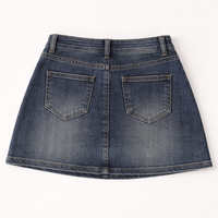 Mini Skirt Denim for Women with High Waisted Flared Fit,Ressed Ladies for Casual Summer Wear, Plus Size UK