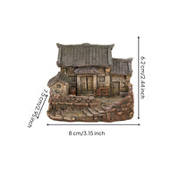Rural House Ornament Miniature Garden Ornament Desktop Display