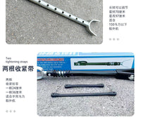 鲁舶拖车配件船外机支架橡皮艇冲锋舟路亚艇发动机撑杆马达减震用