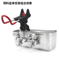 Stainless Steel Boat Fishing Bait Basin with Universal Double Rod Holder