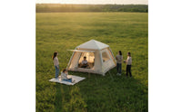 Easy Setup Freestanding Inflatable Cabin Tent Waterproof Air Tent with Awning Quick Inflating Shelter for Families