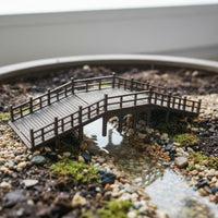Handmade Wooden Bridge Realistic Look Wooden Bridge Model Lightweight for Desk