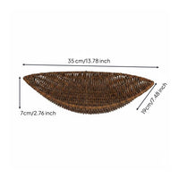 Rattan Snack Basket Lightweight Fruit Basket Tray Space Saving