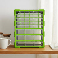 Screw Storage Box Easy Reach Small Parts Organizer Clear Bins for Repair Bench