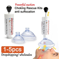 AC Anti-Choking Device, Anti-Asphyxiation First Aid Mask, Manual, for Adults and Children