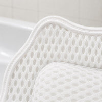 Bathtub Pillow Textured Padded Bath Headrest Contoured