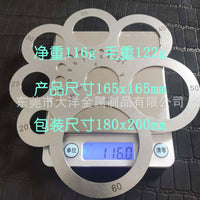 皮具切割角尺A2 不锈钢圆尺 手工皮革工具R定规圆弧尺子角度尺